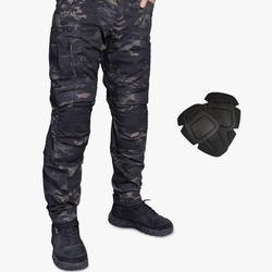 113 pieces IDOGEAR G3 Tactical Pants for Men Combat Pants with Hidden Knee Pads Military Camo Apparel Ripstop Multi-Pocket Outdoor Trousers