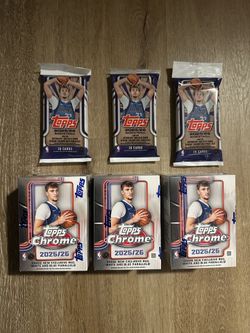 2025 NBA Topps Chrome blaster + Fat packs