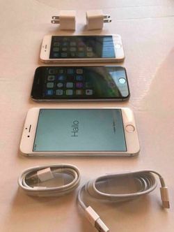 Factory unlocked apple iphone 6, store warranty 128 gb $130 each