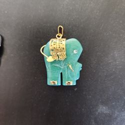 Jade Elephant Pendant 