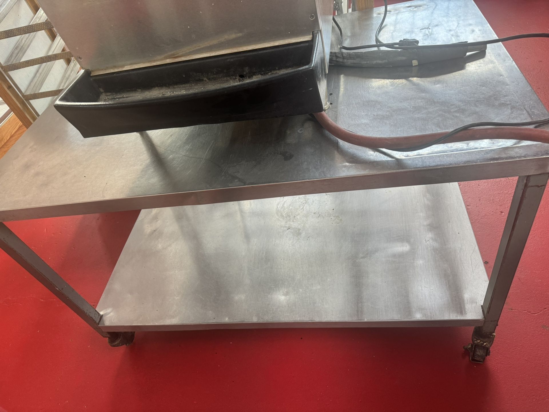 Stainless Steel Table On Wheels 