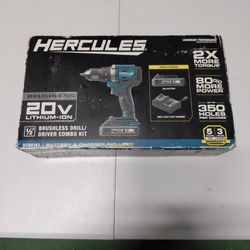 Hercules 20V  1/2 Brushless Drill / Driver Combo Kit