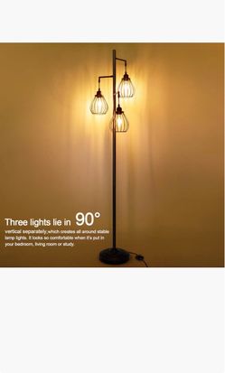 Tall black lamp