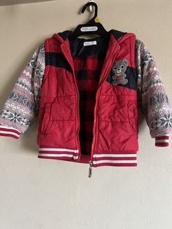 Free baby winter thick clothes，suitable for under 4 years old kid