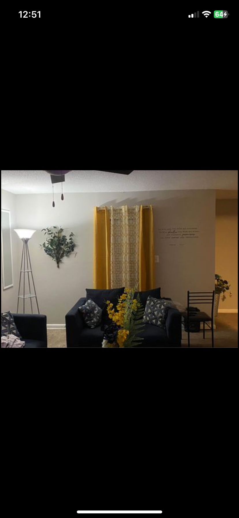 Navy Blue Sofa & Love Seat Set