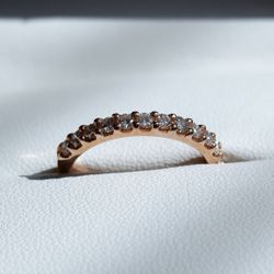 Rose Gold Diamond Band