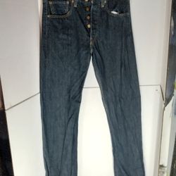 Levi Strauss Original Fit 501 Button Fly Jeans 31x34