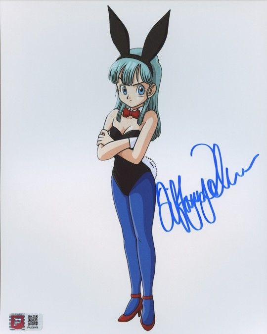 Tiffany Vollmer Signed "Bulma" Dragon Ball Z 8x10 Photo (PA)