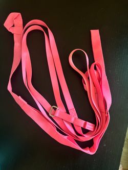 Pink Nylon Webbing Strap with Metal Ring
