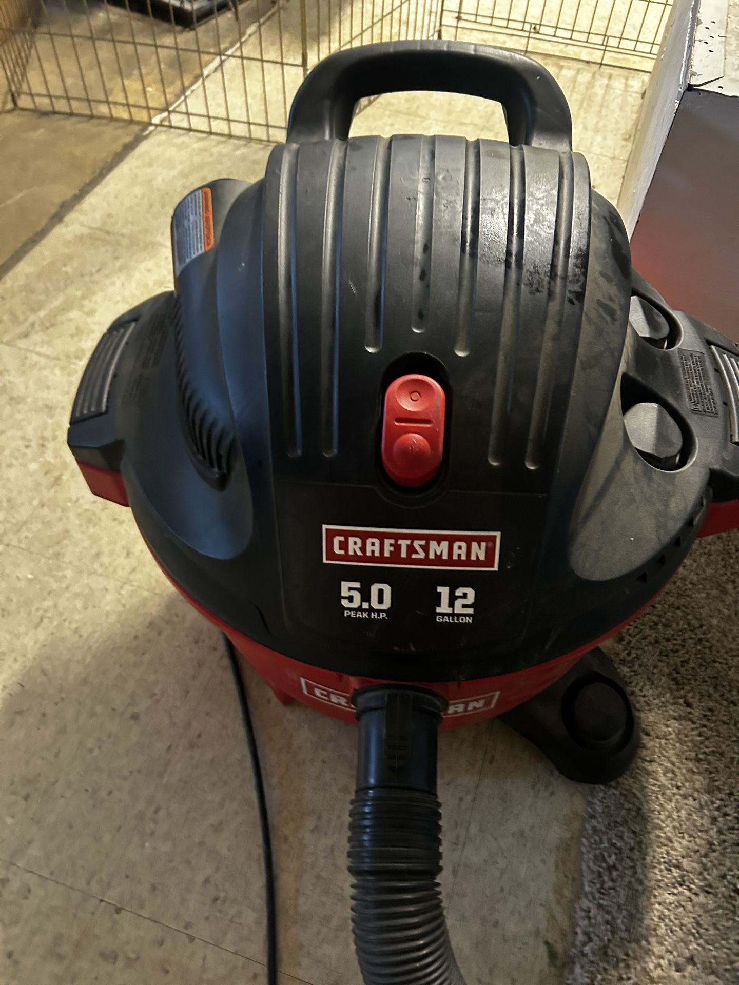 Craftsman 12 gallon shop vac used