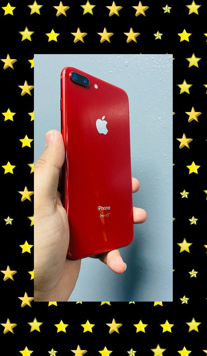 8 Plus iPhone Red Edition Unlocked Finance for 17 Down, No Credit needed