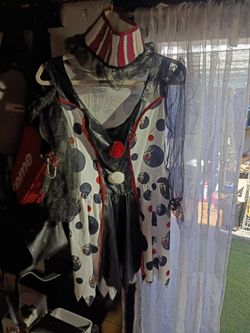 Evil Clown Halloween Costume Dress