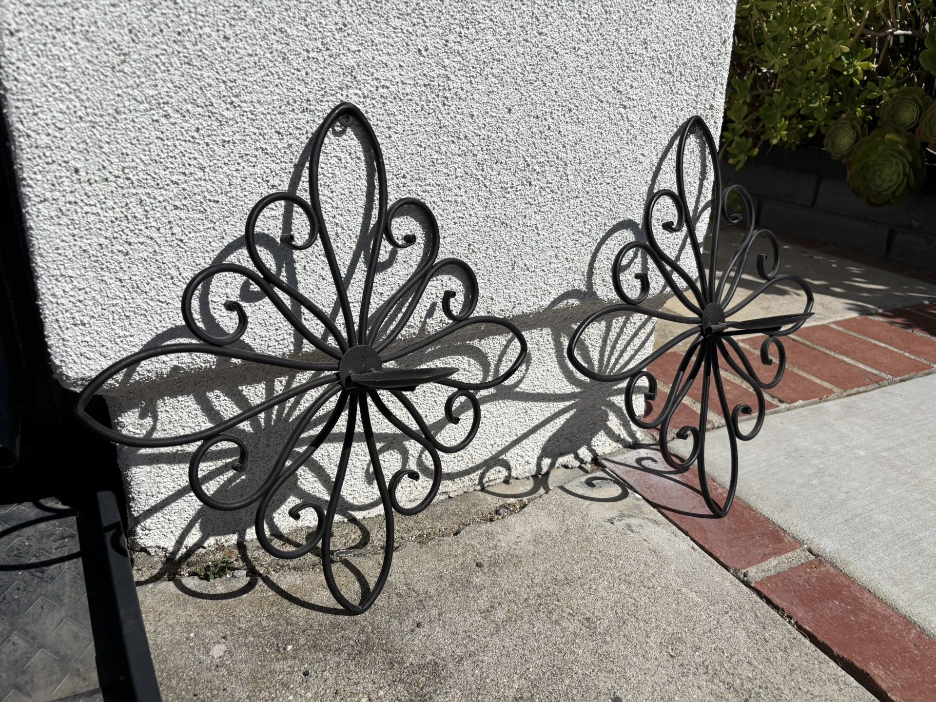 Metal Candle Holder Wall Deco
