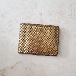 Vintage Gold Mesh Wallet 