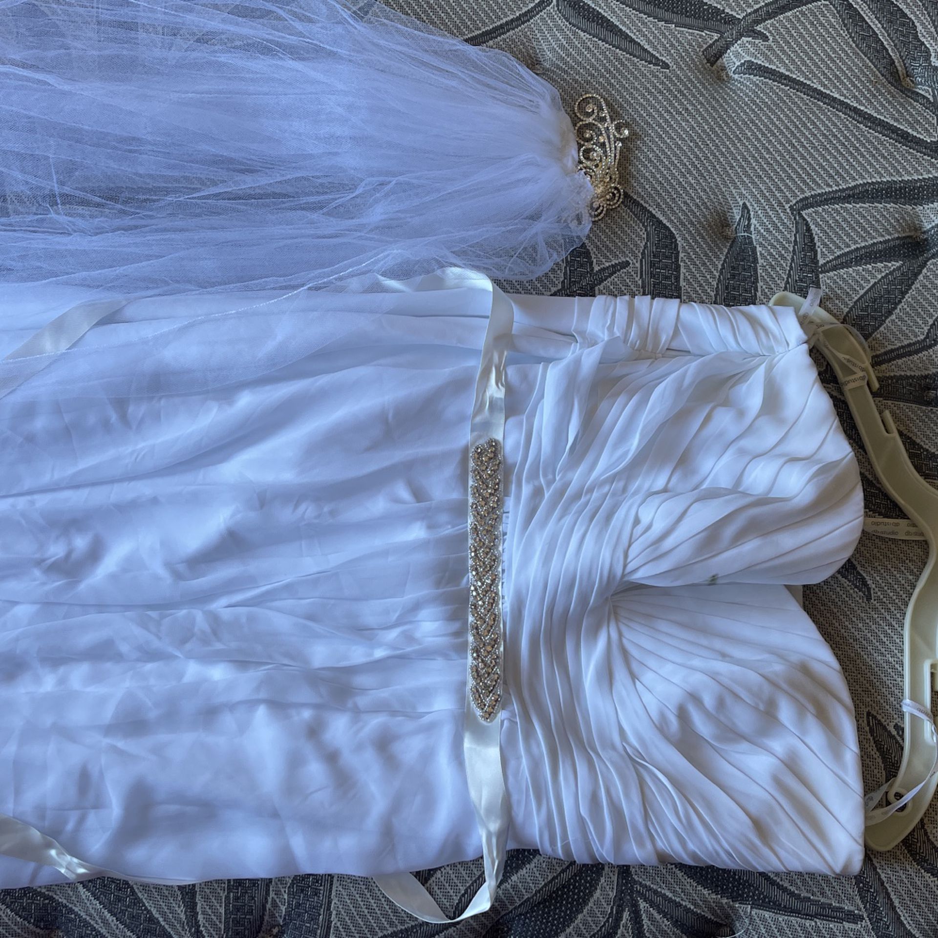 Vestido De Novia,db Studio,blanco,size 18