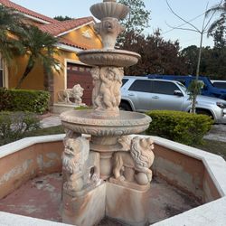 Lion Marble Fountain