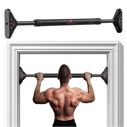 Sportneer Pull Up Bar: Strength Training Chin up Bar No Screws - Adjustable 29.5''-37''(75-94cm) Width Locking Mechanism Pull up Bar for Doorway - Max