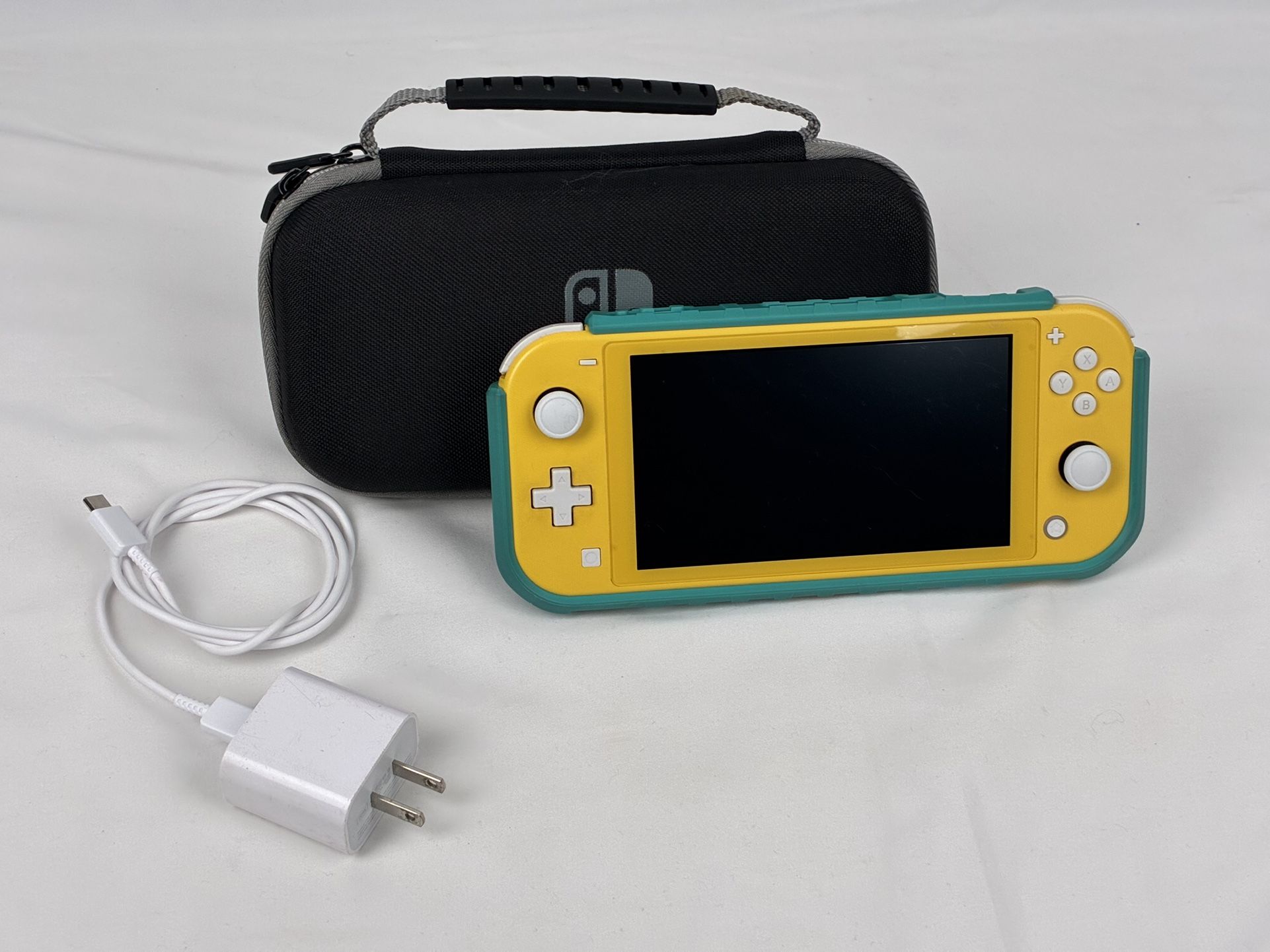 Nintendo Switch Lite with Shockproof Case, Carrying Case, and 3rd Party Charger