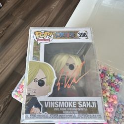 Funko Pop One Piece Vinsmoke Sanji #398 Autographed JSA Certified
