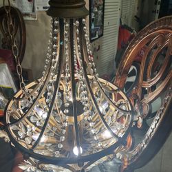 Big Beautiful Metal Chandelier 