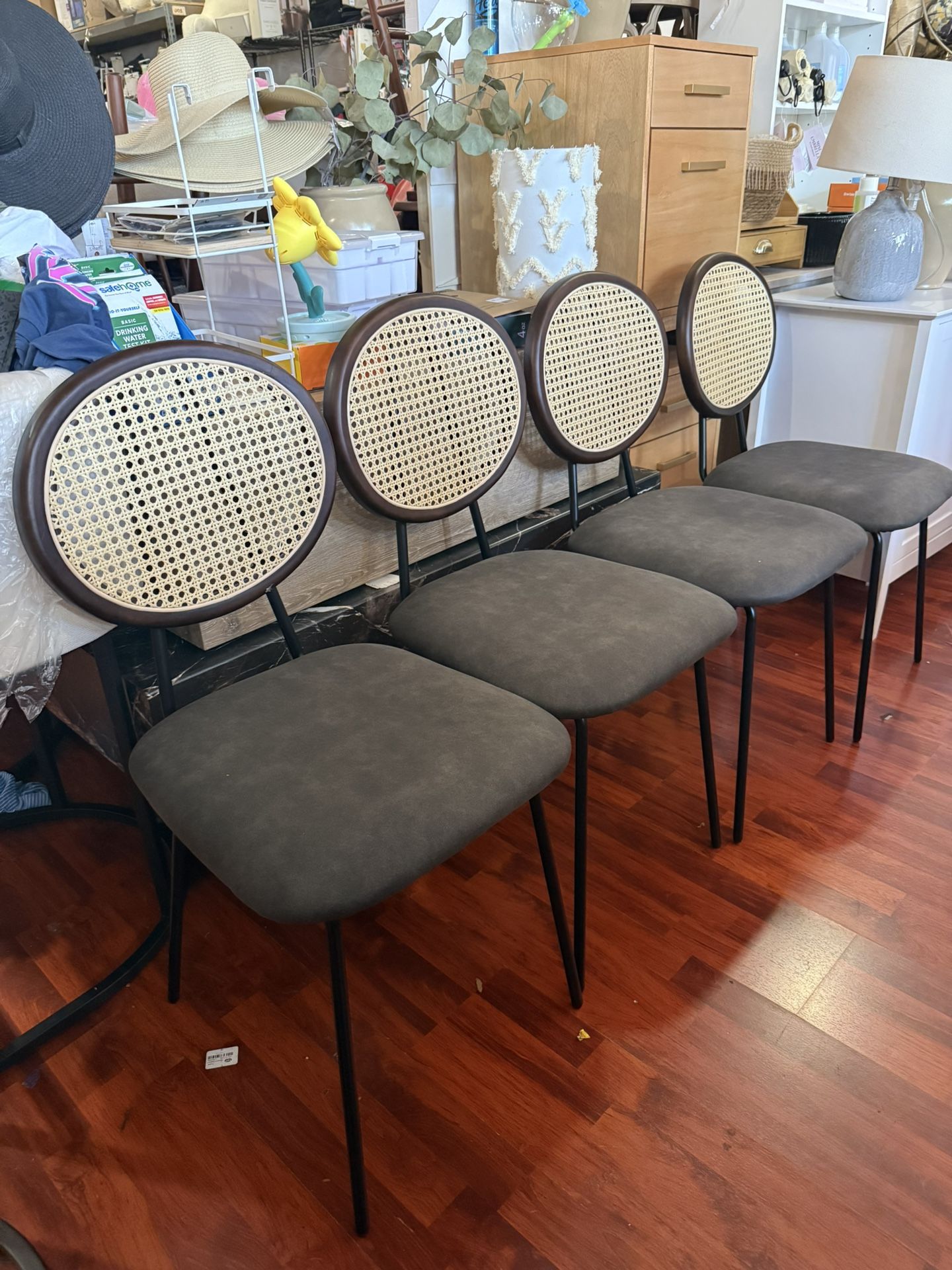 4Dining Chairs Rattan Set / 4 Sillas De Comedor