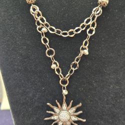 Sun Pendant Necklace 
