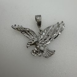925 Sterling Silver Eagle Pendant 1.5” Inch Small