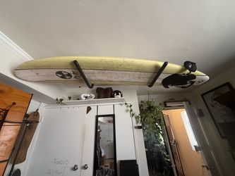 Gerry Lopez Surfboard + Ceiling Mount Rack