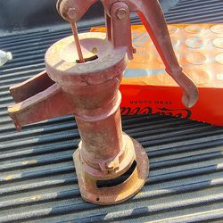 Vintage heavy cast iron water pump