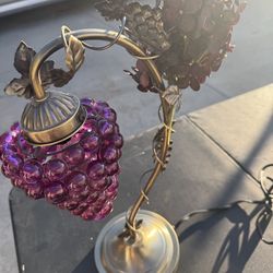 Vintage grape table lamp