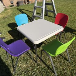 Lifetime Chair And Table Set For Children. Mint Condition.