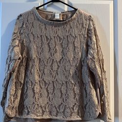 H&M pale pink blouse