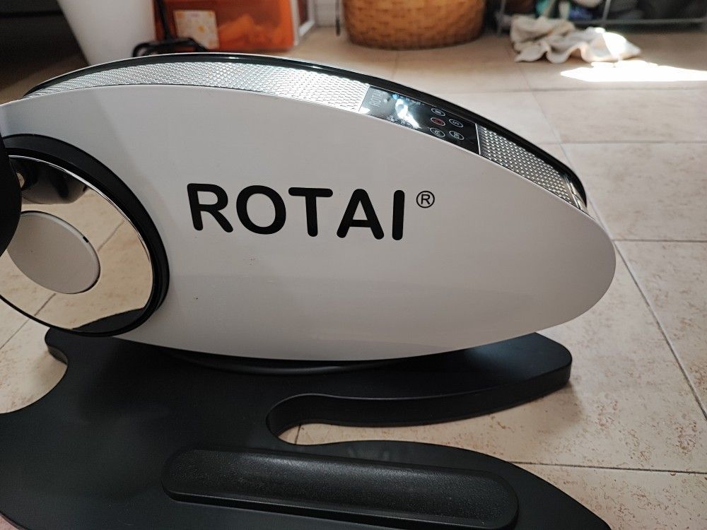 Electric Under Desk Elliptical Machine Rotai W/Circulation Rollers & Remote 