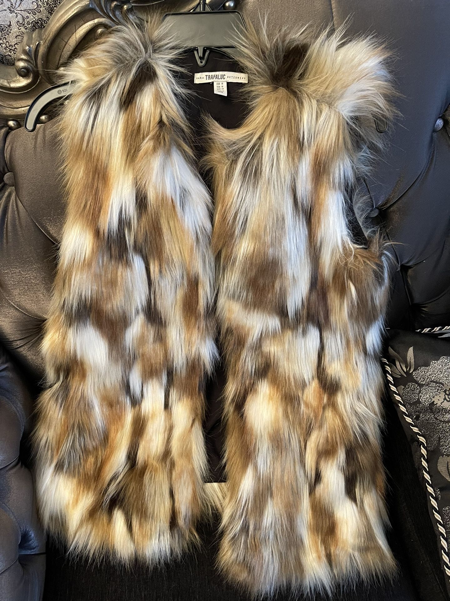 ZARA Fur Vest 