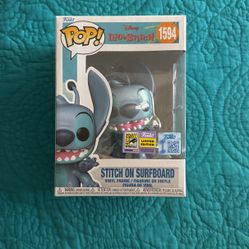 Stitch On Surfboard SDCC Exclusive Funko Pop Vinyl Figure