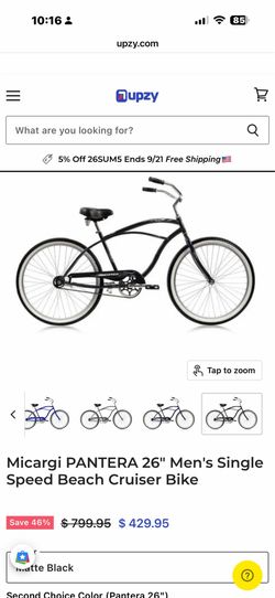 Micargi Pantera 26" Men's Beach Cruiser Bike