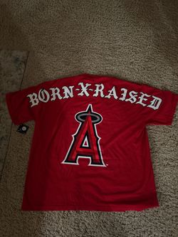 NEW Born X Raised X Los Angeles Angels  Eyebuster Tee Red Size 2XL SOLD OUT