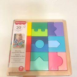 Fisher-Price Wood Interlocking Blocks