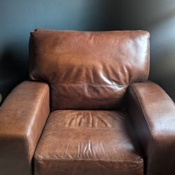 Italian Leather Recliner 