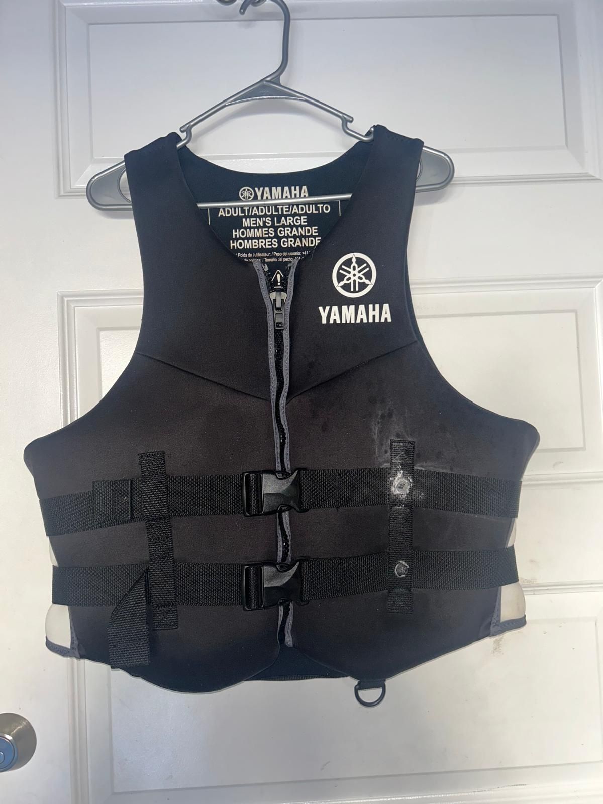 Yamaha Motor Corp. Men's Neoprene Two-Buckle PFD Life Jacket Vest Black