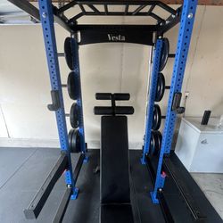 SQUAT RACK/ HR1000/ VESTAFITNESS/ WEIGHTS/ BARBELL/ BENCH/ GYM EQUIPMENT/ FREE DELIVERY 🚚 