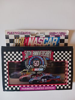 Dale Earnhardt Sr NASCAR 50th Anniversary Playing Cards