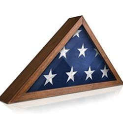 Flag Display Case For 5’x9.5’ - Rustic Brown