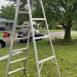 Werner 8-foot aluminum A-frame ladder