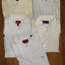Five New Men’s Dress Shirts with Tags