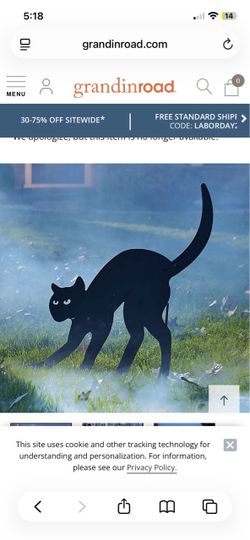 Standing Black Cat Silhouette From GRANINROAD