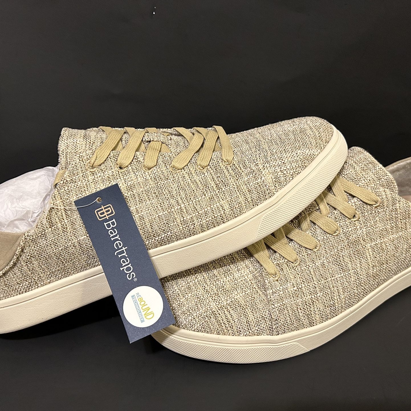 BARETRAPS Mens Beige Textured Arch Support Liam Round Toe Platform Sneakers 12 M Neoma Sandal | Baretraps Shoes main image 4