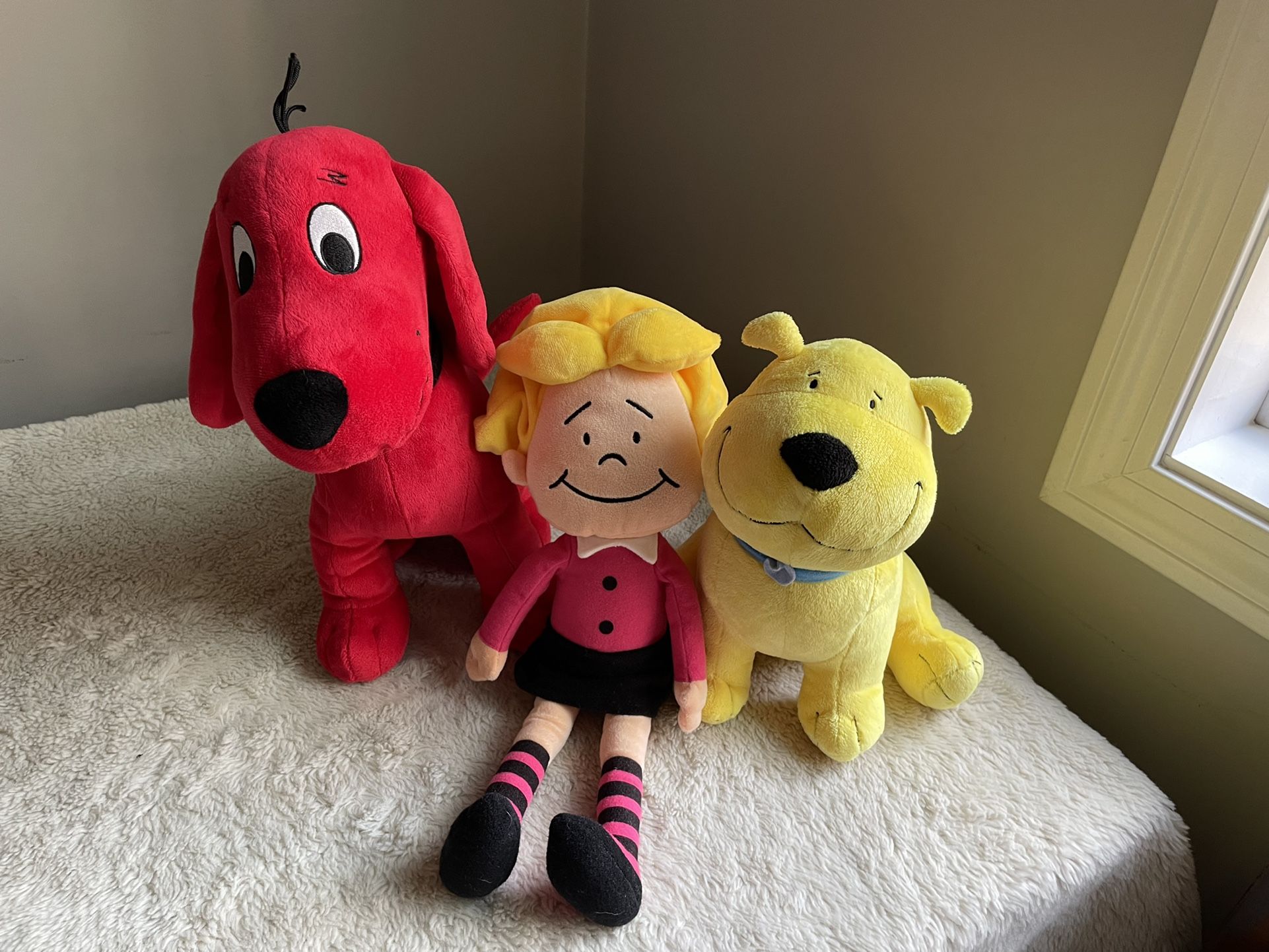 Kohls Cares Clifford Big Red Dog Plush Toy Lot Emily T-Bone