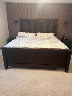 King size - Rustic Bed Frame - Real Wood