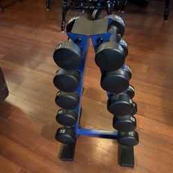 💪Vintage York Dumbbells And Rack💪